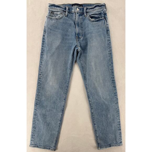Abercrombie Fitch 90's Straight Jeans High Rise Denim 30 30x30 Vintage Stretch - Picture 3 of 11
